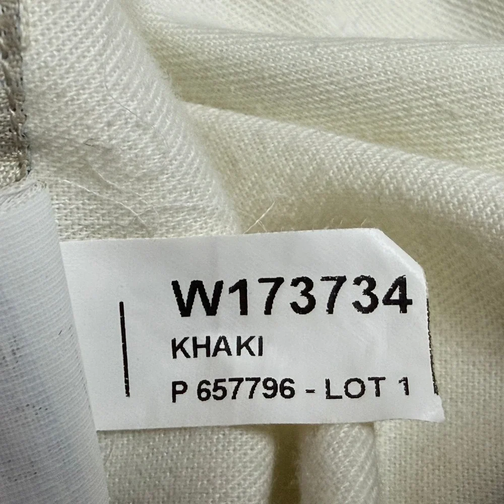 LL Bean Classic Fit Khaki Corduroy Pants Mens 34W 100% Cotton Tan 274830